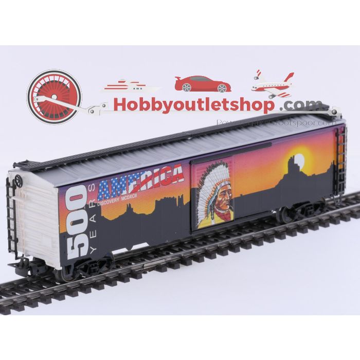 Schaal H0 Märklin 84564 speciale goederenwagon-set "500 jaar America" #10097 - sku: 20260911053335 - Gebraucht - Guter Zustand - Bild 13