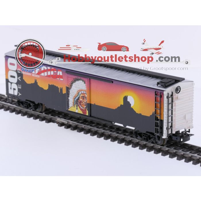 Schaal H0 Märklin 84564 speciale goederenwagon-set "500 jaar America" #10097 - sku: 20260911053335 - Gebraucht - Guter Zustand - Bild 14