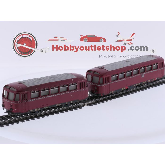 Schaal H0 Märklin 3016 + 4018 Schienenbus met bijwagen van de DB #10103 - sku: 20260917111858 - Gebraucht - Angemessener Zustand - Bild 3