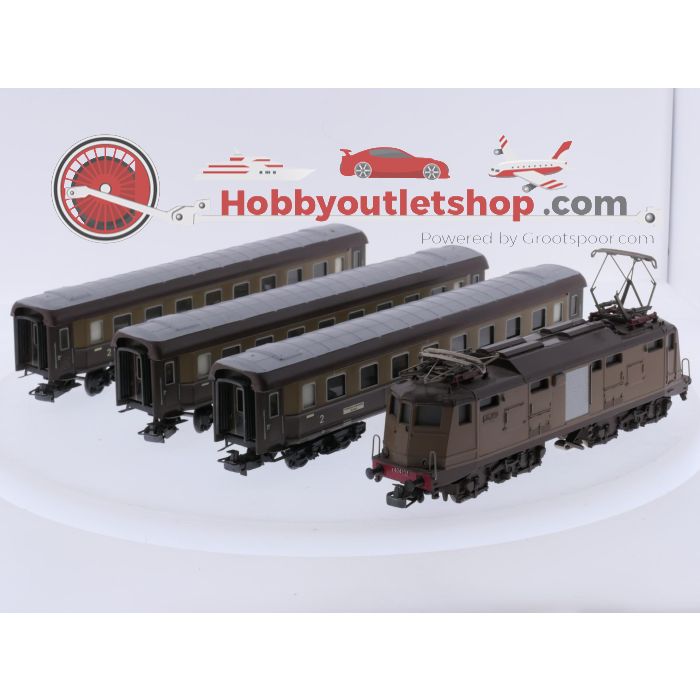 Schaal H0 Märklin 3035 en 4036 trein set elektische locomotief met personenrijtuigen van de FS #10107 - sku: 20260917040259 - Gebraucht - Angemessener Zustand - Bild 2