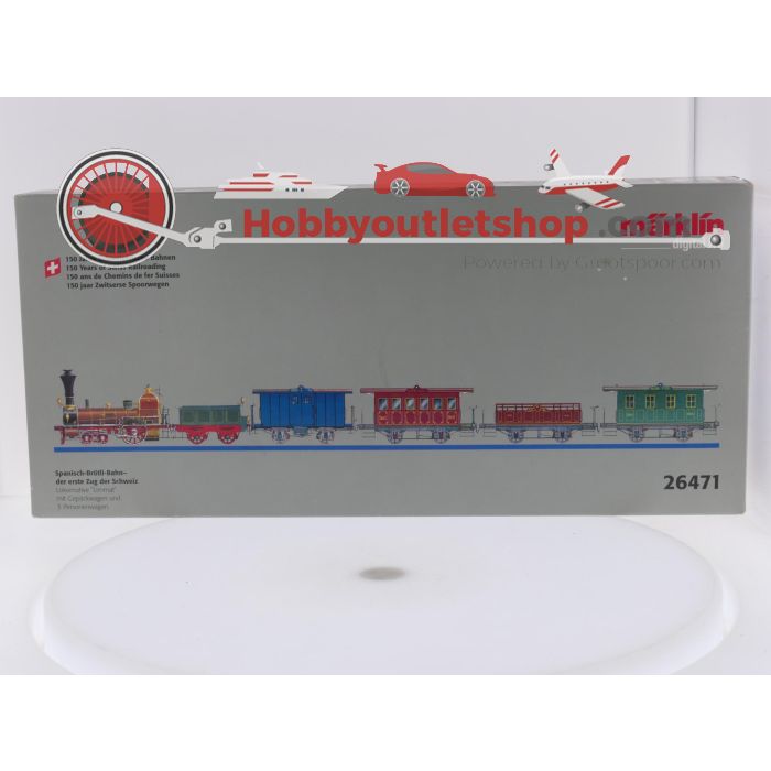 Schaal H0 Märklin 26471 treinset de Spanisch-Brötli-Bahn: de eerste Zwitserse spoortrein van de SNB. Digitaal #10115 - sku: 20260922095848 - Gebraucht - Sehr guter Zustand - Bild 28