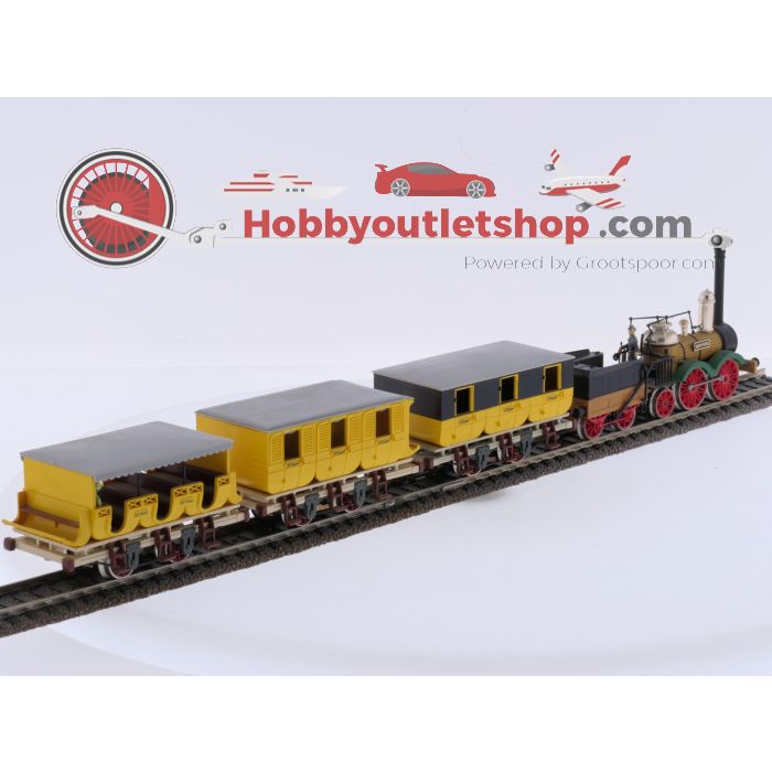 Schaal H0 Trix 52 1200 00 4-delige treinset Saxonia met Adler rijtuigen #10117 - sku: 20260922115241 - Gebruikt - Goede staat - Afbeelding 3