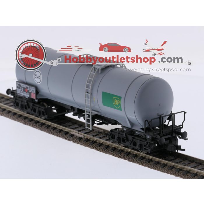 Schaal H0 Fleischmann/Märklin 5477, 4757 en 4758 set van 3 keelwagens Eva/BP van de DB #10122 - sku: 20260925103755 - Gebruikt - Zeer goede staat - Afbeelding 3