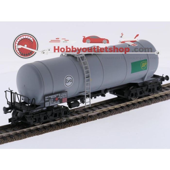 Schaal H0 Fleischmann/Märklin 5477, 4757 en 4758 set van 3 keelwagens Eva/BP van de DB #10122 - sku: 20260925103755 - Gebruikt - Zeer goede staat - Afbeelding 4