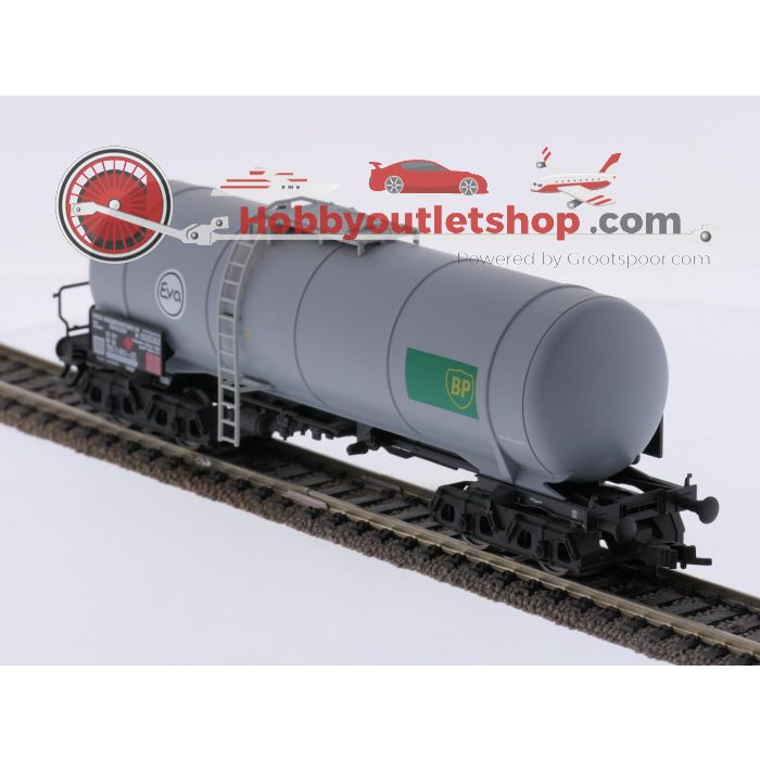 Schaal H0 Fleischmann/Märklin 5477, 4757 en 4758 set van 3 keelwagens Eva/BP van de DB #10122 - sku: 20260925103755 - Gebruikt - Zeer goede staat - Afbeelding 5