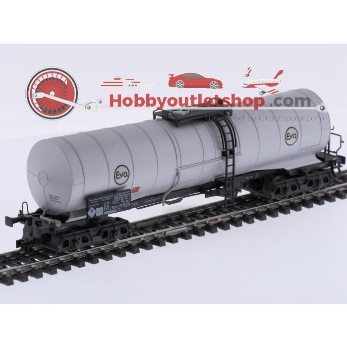 Schaal H0 Fleischmann/Märklin 5477, 4757 en 4758 set van 3 keelwagens Eva/BP van de DB #10122 - sku: 20260925103755 - Gebruikt - Zeer goede staat - Afbeelding 11
