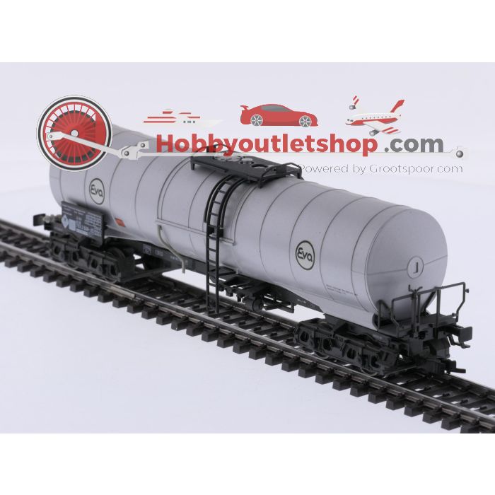 Schaal H0 Fleischmann/Märklin 5477, 4757 en 4758 set van 3 keelwagens Eva/BP van de DB #10122 - sku: 20260925103755 - Gebruikt - Zeer goede staat - Afbeelding 12