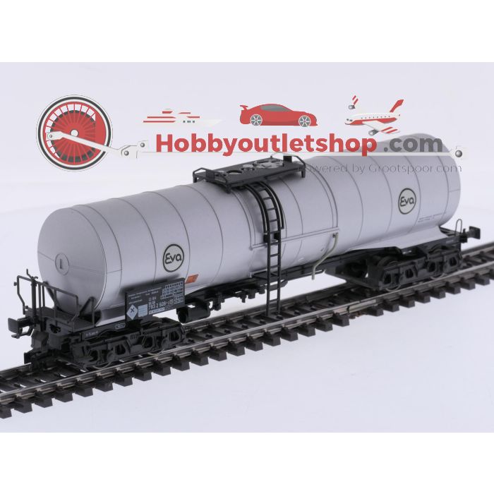 Schaal H0 Fleischmann/Märklin 5477, 4757 en 4758 set van 3 keelwagens Eva/BP van de DB #10122 - sku: 20260925103755 - Gebruikt - Zeer goede staat - Afbeelding 13