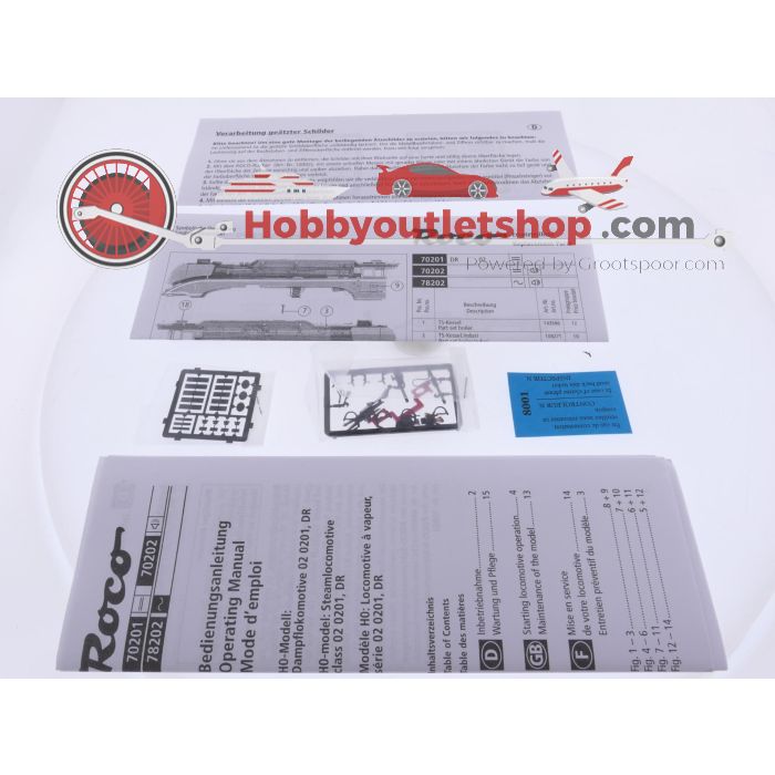 Schaal H0 Roco 70201 stoomlocomotief BR02 van de DR #10139 - sku: 20261001012005 - Used - Like new - Photo 7