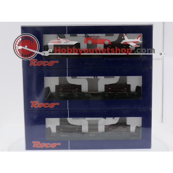 Schaal H0 Roco 45947 3-delige set zwaartransportwagens van de DB #10140 - sku: 20261001022720 - Used - Like new - Photo 16