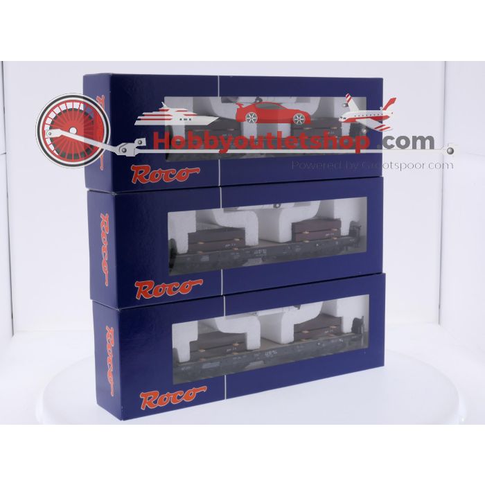 Schaal H0 Roco 45947 3-delige set zwaartransportwagens van de DB #10140 - sku: 20261001022720 - Used - Like new - Photo 18