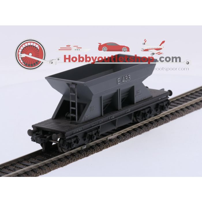 Schaal H0 Fleischmann 1491 goederenwagens zelflossers E 433 6-delig van de DB #10143 - sku: 20261001053111 - Gebruikt - Goede staat - Afbeelding 9