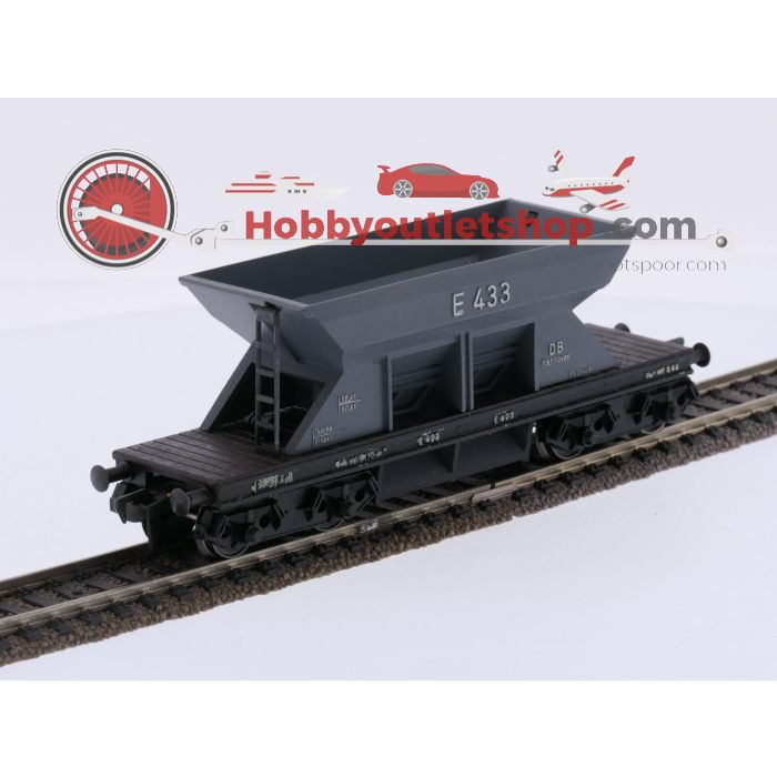 Schaal H0 Fleischmann 1491 goederenwagens zelflossers E 433 6-delig van de DB #10143 - sku: 20261001053111 - Gebruikt - Goede staat - Afbeelding 12
