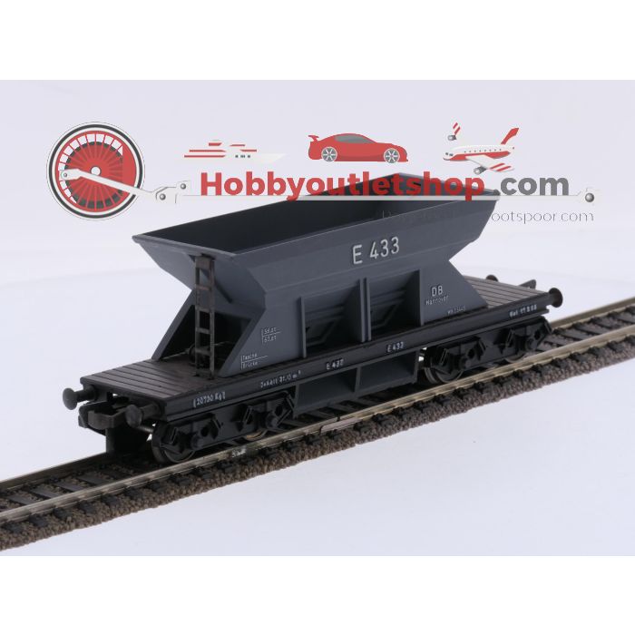 Schaal H0 Fleischmann 1491 goederenwagens zelflossers E 433 6-delig van de DB #10143 - sku: 20261001053111 - Gebruikt - Goede staat - Afbeelding 14