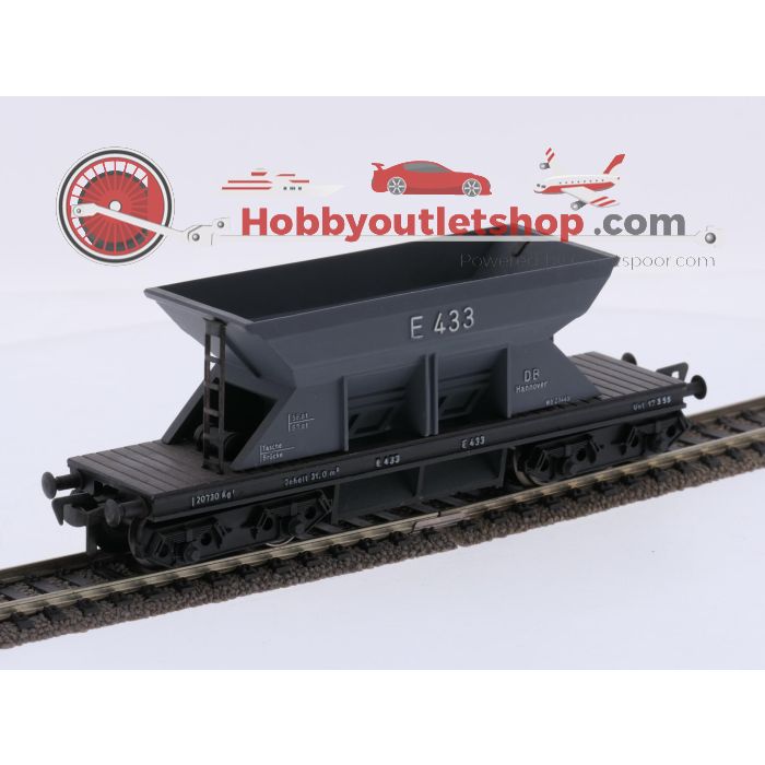 Schaal H0 Fleischmann 1491 goederenwagens zelflossers E 433 6-delig van de DB #10143 - sku: 20261001053111 - Gebruikt - Goede staat - Afbeelding 15