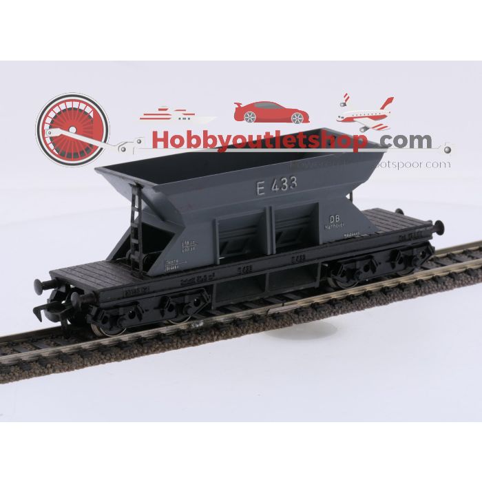 Schaal H0 Fleischmann 1491 goederenwagens zelflossers E 433 6-delig van de DB #10143 - sku: 20261001053111 - Gebruikt - Goede staat - Afbeelding 17