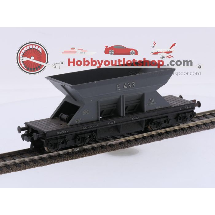 Schaal H0 Fleischmann 1491 goederenwagens zelflossers E 433 6-delig van de DB #10143 - sku: 20261001053111 - Gebruikt - Goede staat - Afbeelding 19