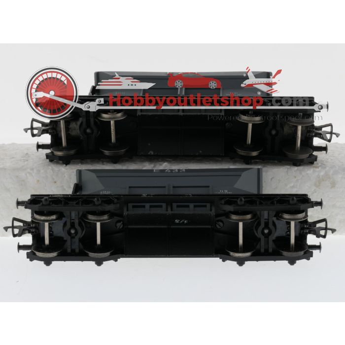 Schaal H0 Fleischmann 1491 goederenwagens zelflossers E 433 6-delig van de DB #10143 - sku: 20261001053111 - Gebruikt - Goede staat - Afbeelding 18