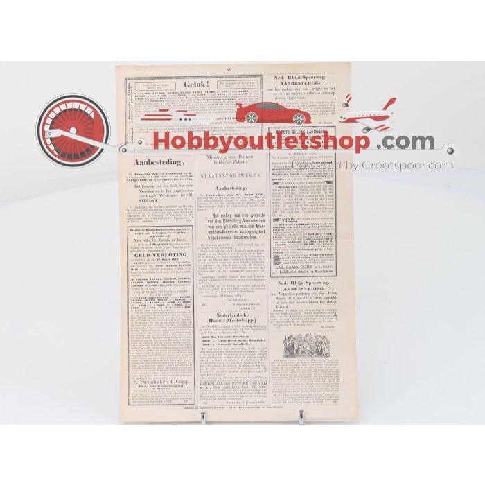 De Nederlandsche Stoompost No43 1869 / No7 1870 - sku: 20250724021055 - Gebruikt - Goede staat - Afbeelding 2