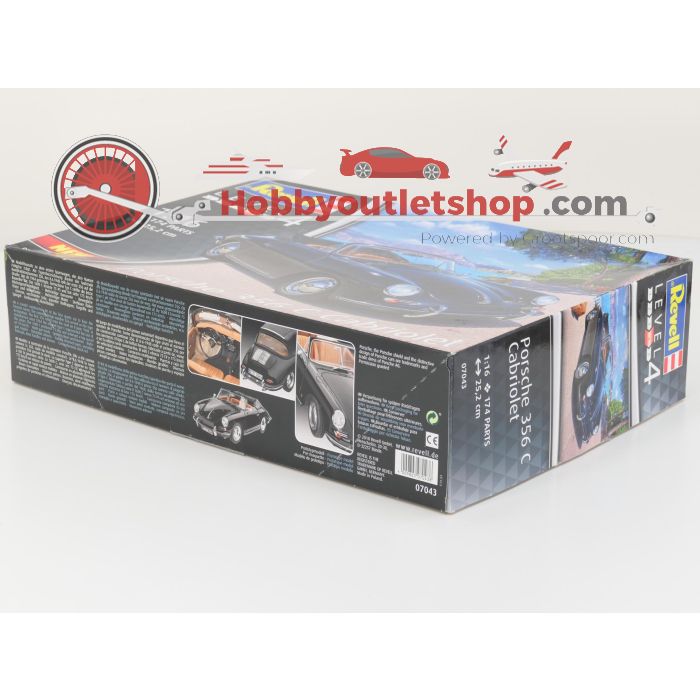 Schaal 1:16 Revell 07043 Porsche 356 C Cabriolet bouwpakket #8170 - sku: 20250904111355 - Gebruikt - Zo goed als nieuw - Afbeelding 2
