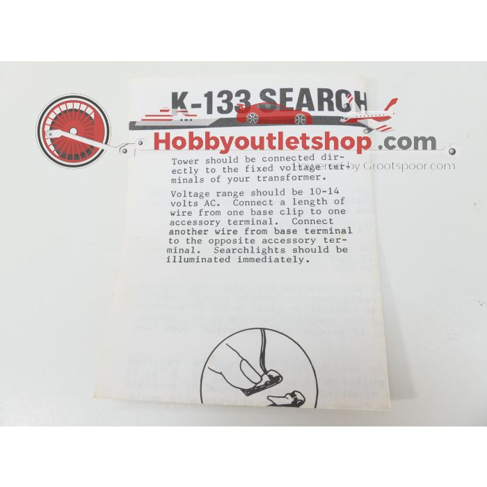 Schaal 0 K-Line K133 searchlight tower #8384 - sku: 20251031115947 - Gebruikt - Zeer goede staat - Afbeelding 3