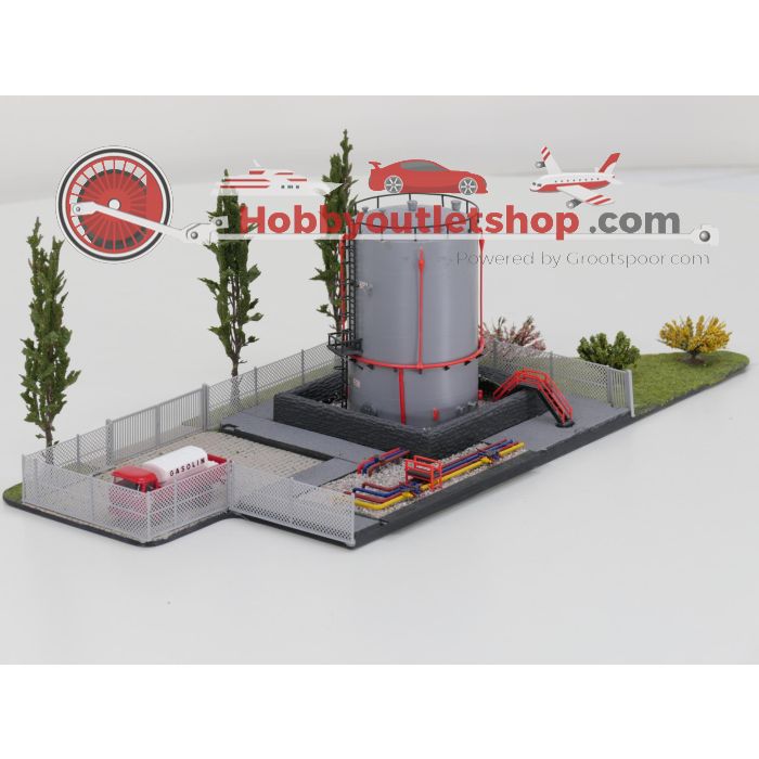 Schaal H0 en TT Auhagen 12216 tankopslag met scenery #9072 - sku: 20260303094434 - Used - Very good condition - Photo 3