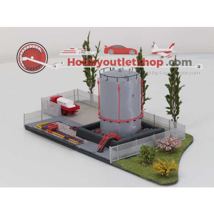 Schaal H0 en TT Auhagen 12216 tankopslag met scenery #9072 - sku: 20260303094434 - Used - Very good condition - Photo 4