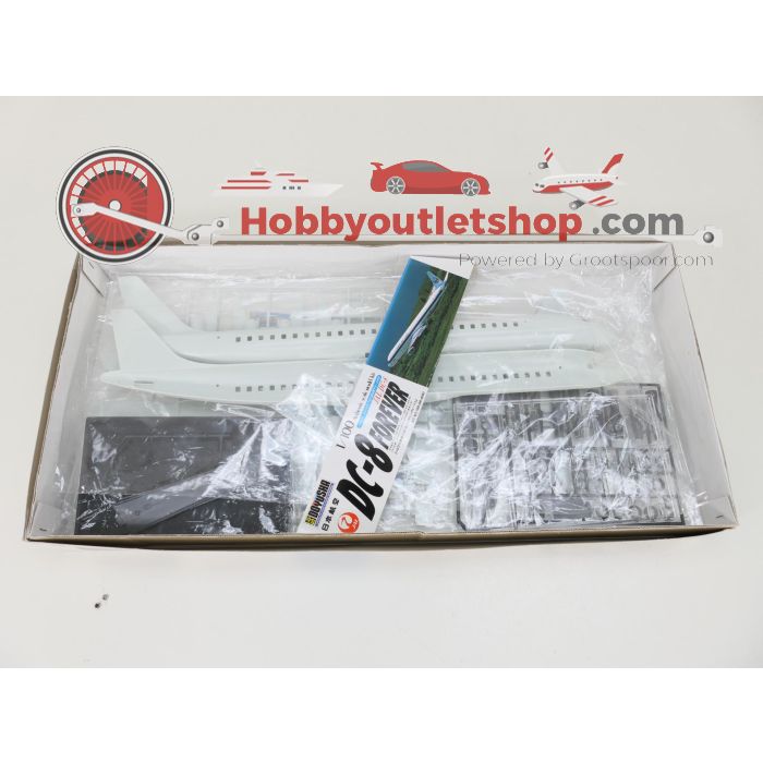 Schaal 1:100 Doyusha 100-D8-4000 Mcdonnell Douglas DC-8 Forever JAL Vintage Plastic Model Kit Japan #9298 - sku: 20260505044327 - Nieuw - Afbeelding 3