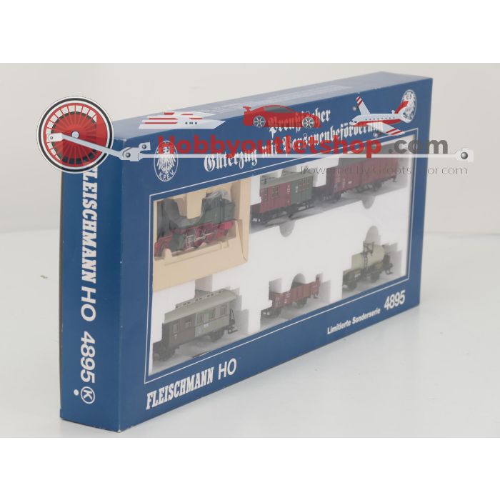 Schaal H0 Fleischmann NEW OLD STOCK COMPLETE SET 4895 en 5851 stoomlocomotief met personen- en goederenwagens van de KPEV #9436 - sku: 20260612093143 - New - Photo 3