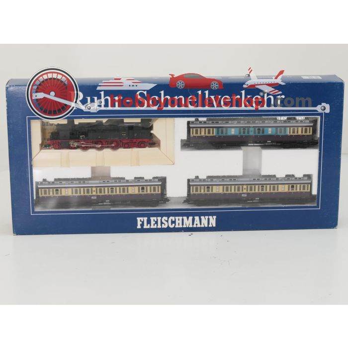 Schaal H0 Fleischmann NEW OLD STOCK COMPLETE SET 4887 en 5871 stoomlocomotief BR 78 met personenrijtuigen van de DRG #9438 - sku: 20260612105533 - Nieuw - Afbeelding 2