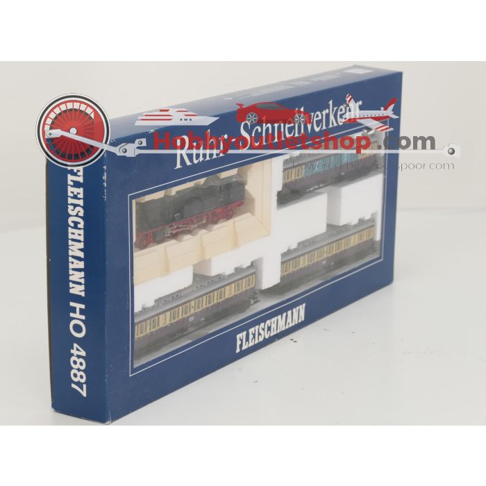 Schaal H0 Fleischmann NEW OLD STOCK COMPLETE SET 4887 en 5871 stoomlocomotief BR 78 met personenrijtuigen van de DRG #9438 - sku: 20260612105533 - Nieuw - Afbeelding 3