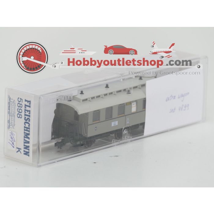 Schaal H0 Fleischmann NEW OLD STOCK COMPLETE SET 4899, 5889 k en 5898 k stoomlocomotief P6 met personenrijtuigen en een goederenwagon van de KPEV #9442 - sku: 20260612034140 - Nieuw - Afbeelding 9