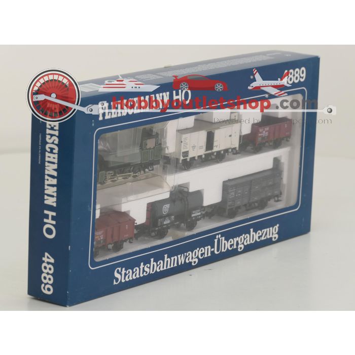 Schaal H0 Fleischmann NEW OLD STOCK COMPLETE SET 4889, 5840K, 5841K en 5843K stoomlocomotief GtL4/4 met goederenwagons van de K.Bay.Sts.B. #9444 - sku: 20260612052007 - New - Photo 3