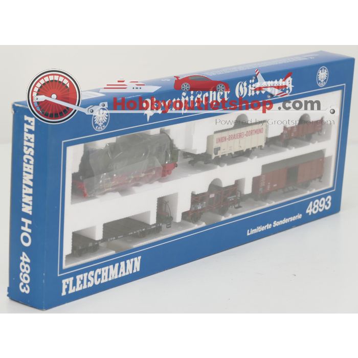 Schaal H0 Fleischmann NEW OLD STOCK COMPLETE SET 4893 en 5853 Preußischer Güterzug met gesloten goederenwagon van de KPEV #9447 - sku: 20260617085345 - New - Photo 2