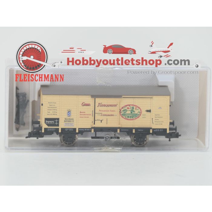 Schaal H0 Fleischmann NEW OLD STOCK COMPLETE SET 4886, 5861, 5863, 5865 en 5867 Treinset '80 Jahre Deutscher Staatsbahnwegen' met goederenwagons van de KPEV #9450 - sku: 20260617105125 - New - Photo 12