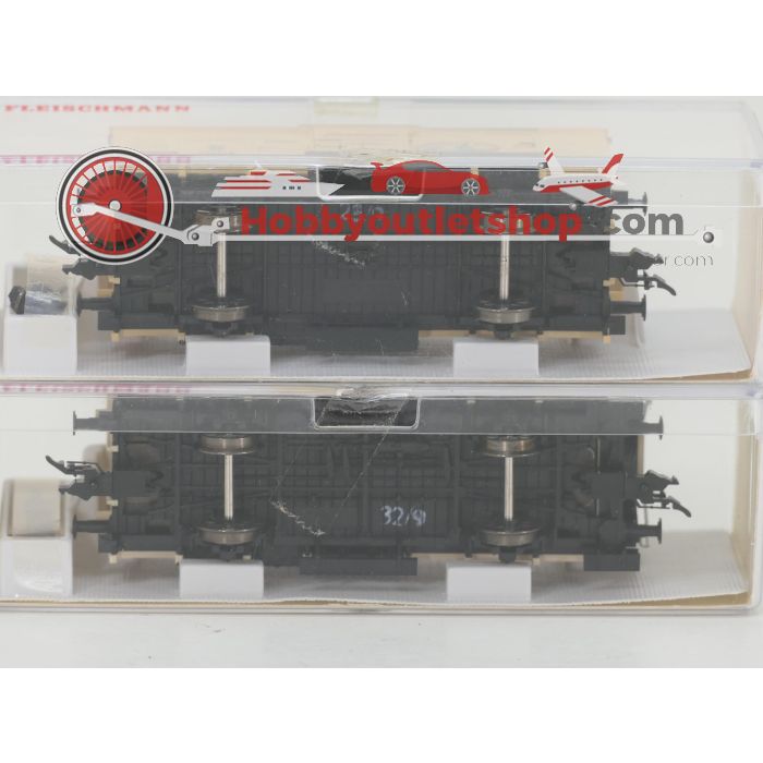 Schaal H0 Fleischmann NEW OLD STOCK COMPLETE SET 4886, 5861, 5863, 5865 en 5867 Treinset '80 Jahre Deutscher Staatsbahnwegen' met goederenwagons van de KPEV #9450 - sku: 20260617105125 - New - Photo 18