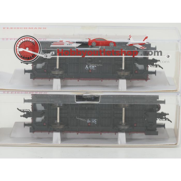 Schaal H0 Fleischmann NEW OLD STOCK COMPLETE SET 4886, 5861, 5863, 5865 en 5867 Treinset '80 Jahre Deutscher Staatsbahnwegen' met goederenwagons van de KPEV #9450 - sku: 20260617105125 - New - Photo 19