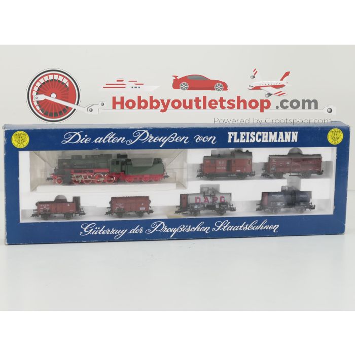 Schaal H0 Fleischmann NEW OLD STOCK COMPLETE SET 4884, 5835, 5836 en 5837 "Die alten Preußen" goederen treinset van de P.St.B #9453 - sku: 20260617020446 - New - Photo 2