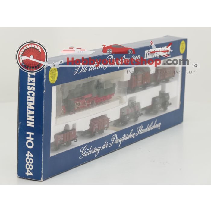 Schaal H0 Fleischmann NEW OLD STOCK COMPLETE SET 4884, 5835, 5836 en 5837 "Die alten Preußen" goederen treinset van de P.St.B #9453 - sku: 20260617020446 - New - Photo 3