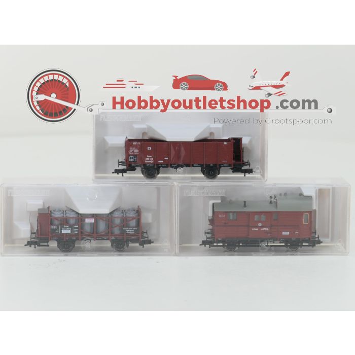 Schaal H0 Fleischmann NEW OLD STOCK COMPLETE SET 4891, 5855, 5856 en 5857 Preußischer Güterzug van de KPEV #9454 - sku: 20260617025703 - New - Photo 5