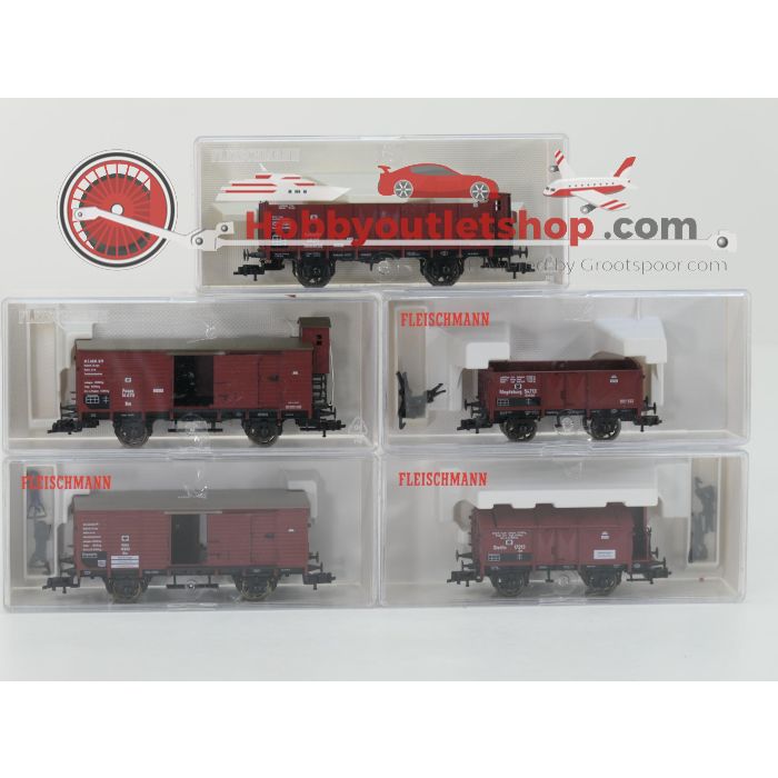 Schaal H0 Fleischmann NEW OLD STOCK COMPLETE SET 4883, 5811, 5816, 5832, 5833 en 5834 set "Die alten Preußen von Fleischmann" met goederenwagons van de KPEV #9455 - sku: 20260617034337 - New - Photo 6