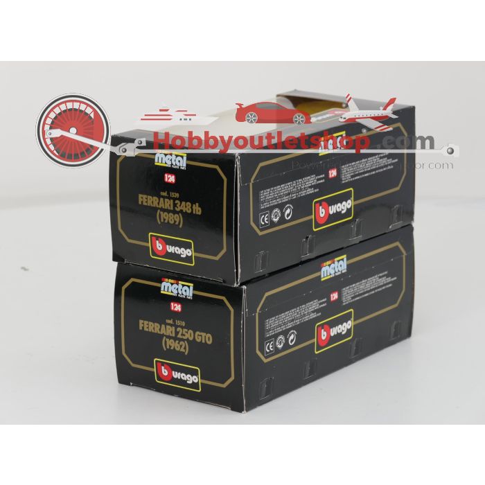 Schaal 1:24 Bburago 1507, 1507, 1510, 1511 en 1539 set van 5 Ferrari's (Testarossa, 250 GTO, 275 GTB/4 en 348 tb) #9645 - sku: 20260709015153 - Gebruikt - Zeer goede staat - Afbeelding 16