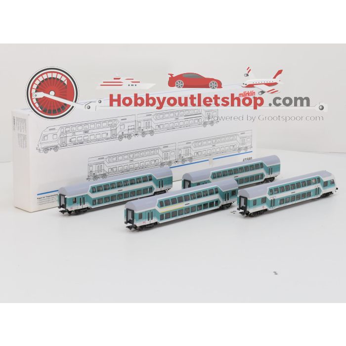 Schaal H0 Märklin 43580 setrijtuigen "dubbeldekkers" van de DB #9694 - sku: 20260717105501 - Gebruikt - Zeer goede staat - Afbeelding 2
