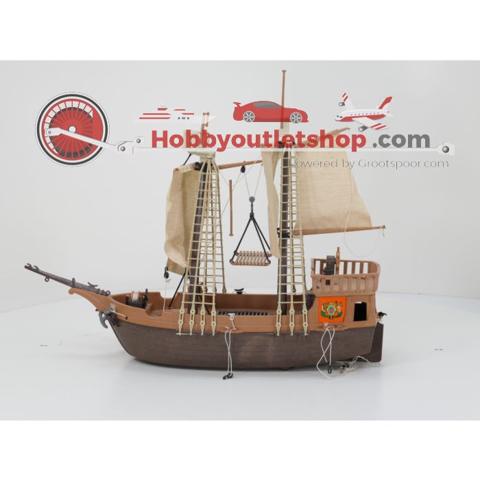Playmobil 3550 + 3570 Piratenschip met roeiboten, piraten & accessoires #9931 - sku: 20260820091925 - Gebruikt - Zeer goede staat - Afbeelding 4