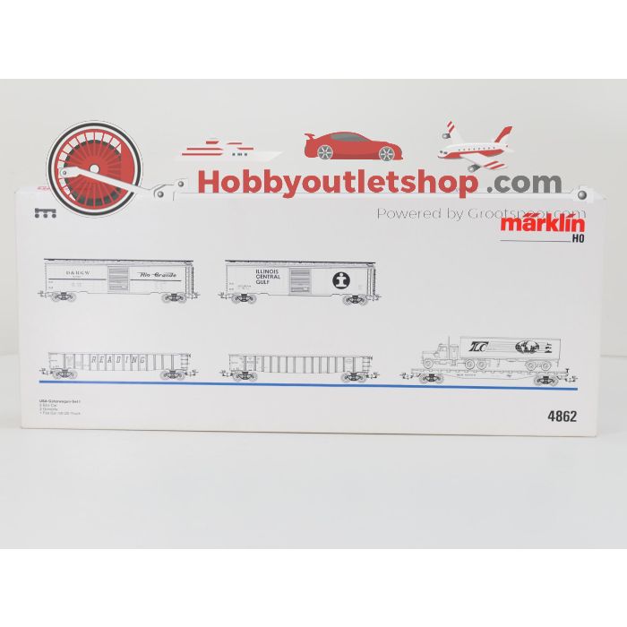 Schaal H0 Märklin 4862 USA-set goederenwagens I #10088 - sku: 20260910054641 - Gebraucht - Wie Neu - Bild 17