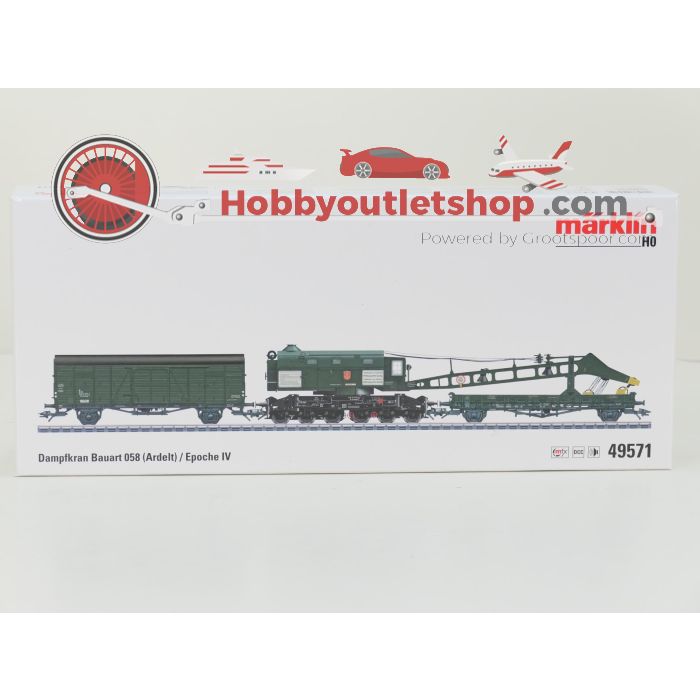 Schaal H0 Märklin 49571 kraan met stoomaandrijving type 058 (Ardelt) van de DB #10090 - sku: 20260911103645 - Gebruikt - Zo goed als nieuw - Afbeelding 15