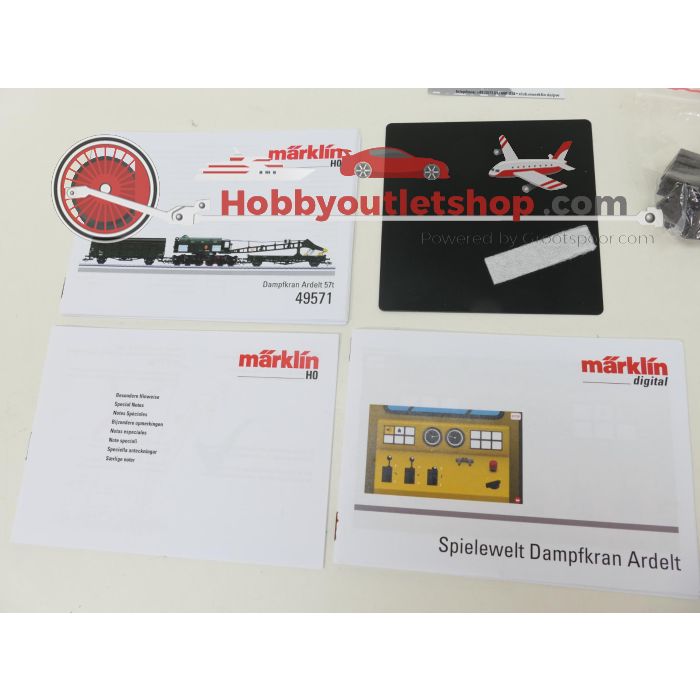 Schaal H0 Märklin 49571 kraan met stoomaandrijving type 058 (Ardelt) van de DB #10090 - sku: 20260911103645 - Gebruikt - Zo goed als nieuw - Afbeelding 12