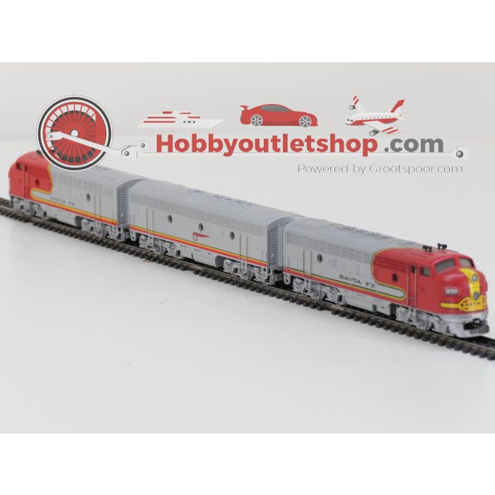 Schaal H0 Märklin 3060, 4060 en 4063 3-delige diesel treinstel Santa Fe van de ATSF #10095 - sku: 20260911035837 - Used - Good condition - Photo 2