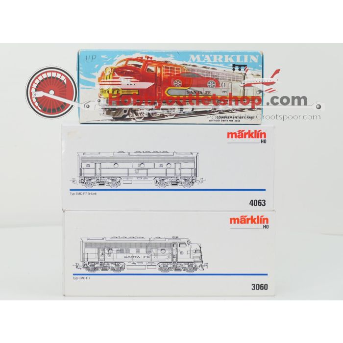 Schaal H0 Märklin 3060, 4060 en 4063 3-delige diesel treinstel Santa Fe van de ATSF #10095 - sku: 20260911035837 - Used - Good condition - Photo 15