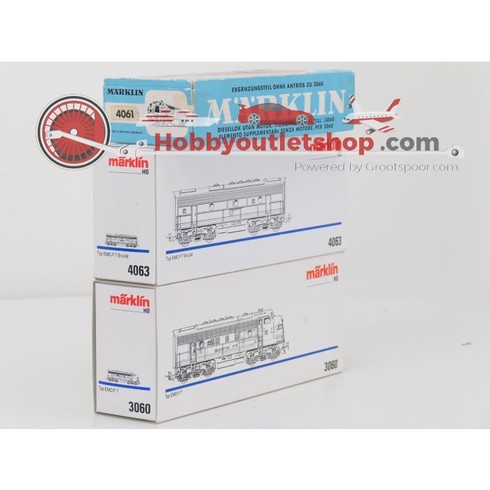 Schaal H0 Märklin 3060, 4060 en 4063 3-delige diesel treinstel Santa Fe van de ATSF #10095 - sku: 20260911035837 - Used - Good condition - Photo 17